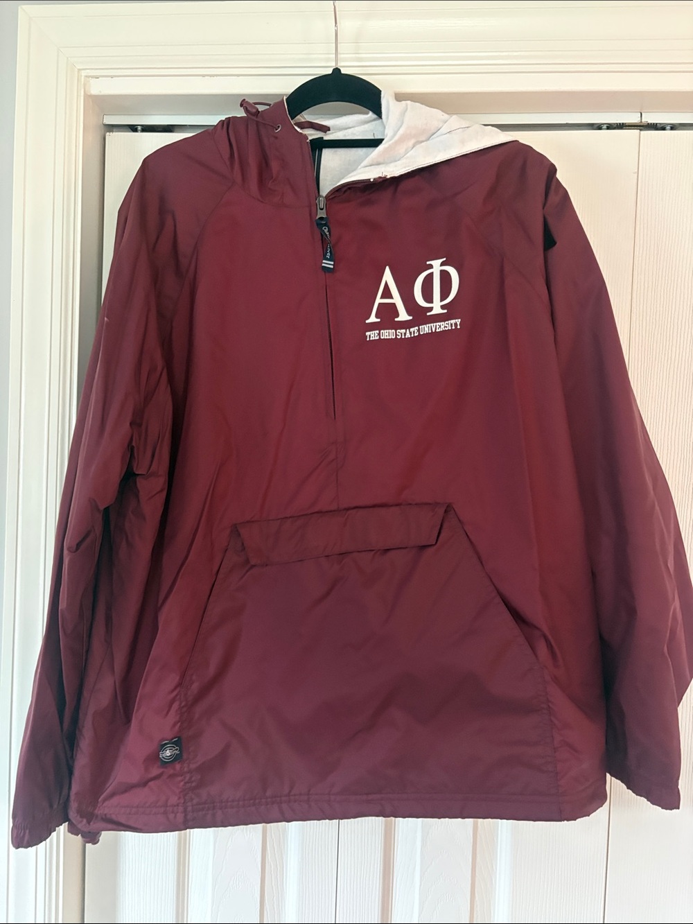 Charles River Apparel Maroon Hooded Pullover Raincoat - Kids